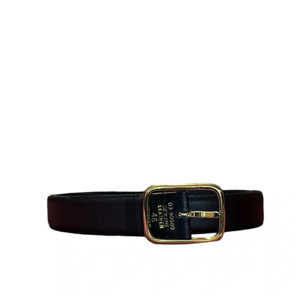Men’s Leather Belt Size  46 Reversible Black and Brown Big and Tall Plus Size